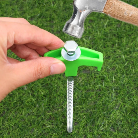 4/10pcs Outdoor Tent Ground Nail 20CM Screw Anchor Stakes Pegs For Trap Shelter Carbon Steel Hexagonal Head Camp Accessories