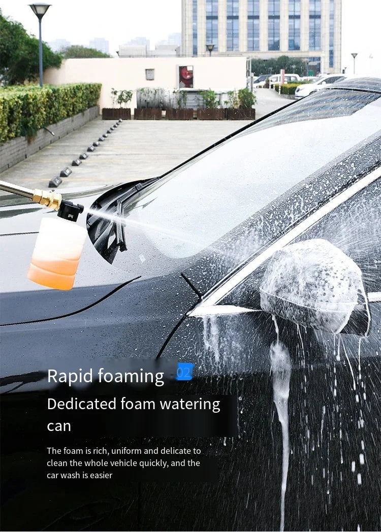 Wireless High Pressure Car Washing Machine with Lithium Battery Rechargeable Electric Car Washer Portable Water Gun Kit Cleaner