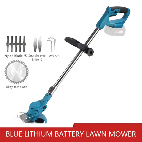 【2025 New】Cordless Lawn Mower Handheld Electric Grass Trimmer Adjustable Garden Tool Compatible With Makita 21V Battery