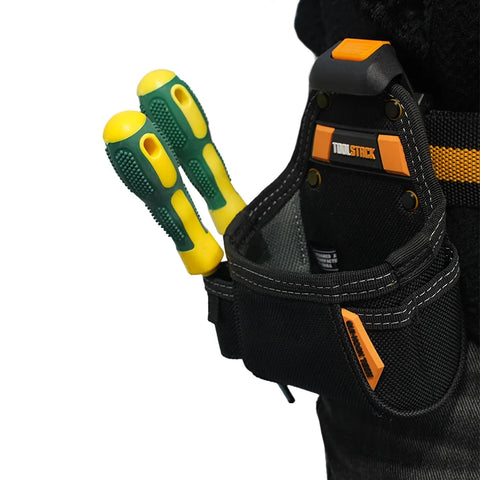 TOOLSTACK Mini Utility Toolkit Quality Hardwear Carpenter Work Tools Bag Quick-Hook Service Kit Hammer & Screwdriver Waist Pouch