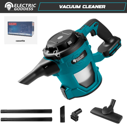 16000pa Brushless Electric Vacuum Cleaner Handheld Rechargeable Dry/Wet Dust Carpet Collector Machine for Makita 18v Battery Pin