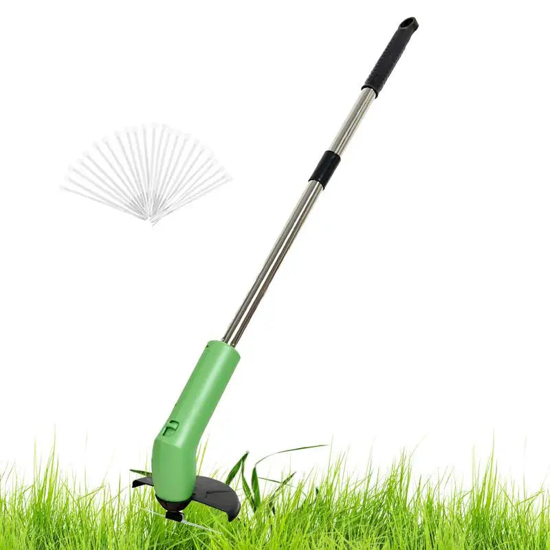 Handheld Electric Grass Trimmer Mini Weeds Whacker Small Electric Cordless Edger Grass Cutter Handheld Lawn Mower Weeding Tool