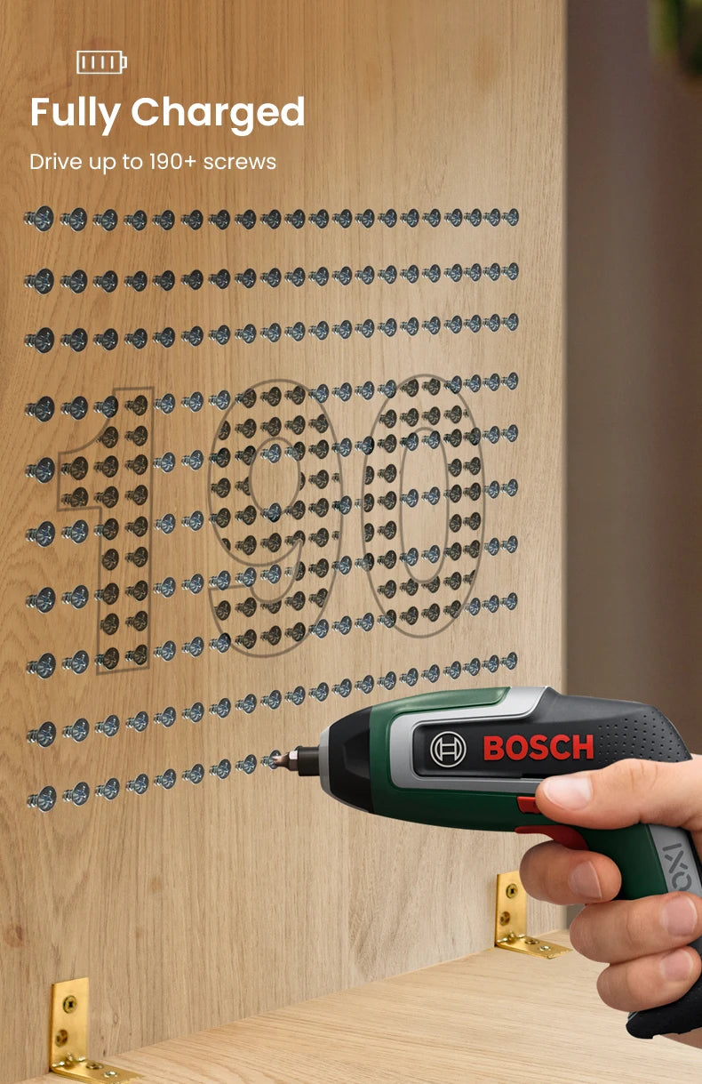 Bosch IXO 7 Cordless Electric Screwdriver Mini Electric Drill 5.5Nm 235rpm 3.6V  Rechargeable Screwdriver Power Tool