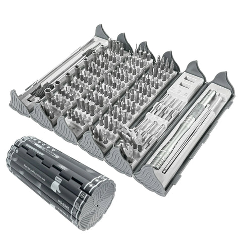 128 in 1 Electronics Precision Screwdriver Set Professional Magnetic Repair Tool with 122 Bits for Computer, PC, iPhone, Laptop
