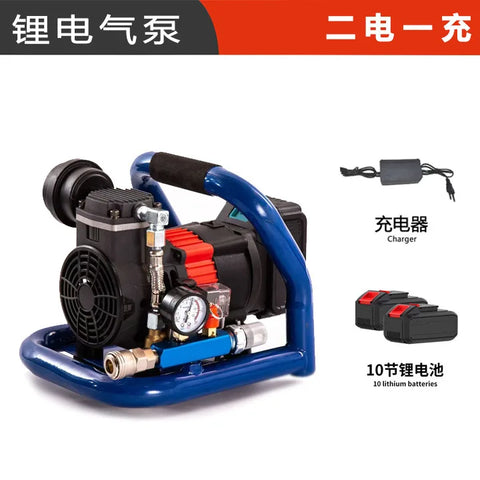 Rechargeable lithium air compressor car small portable wireless pump cylinderless lithium air compressor