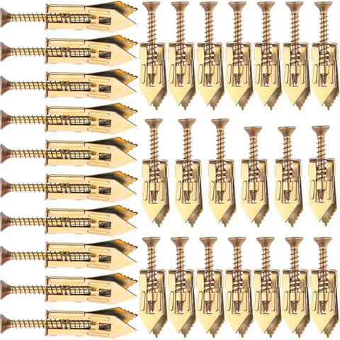 25/50/100Pcs Self Tapping Screws Self Drilling Anchors Screws Drywall Anchors Easy Application for Gypsum Plasterboard Dowel