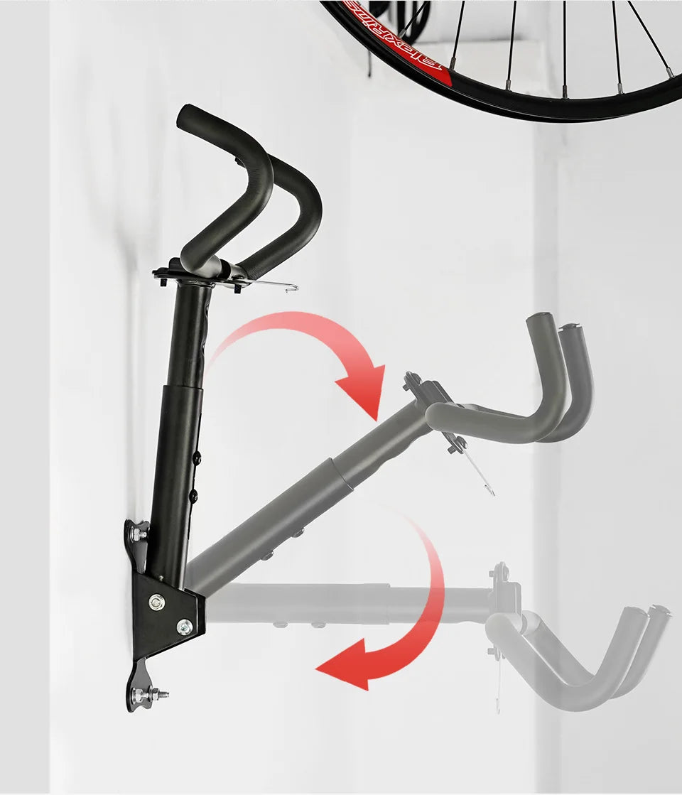 JSHOU BIKE Wall Mount Garage Bike Rack Adjustable Hanger Storage Bike Garage Home,Horizontal Bike Hook Bike Holder MTB/Road Bike