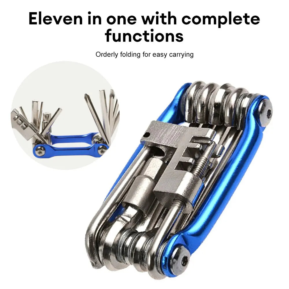10 in1 Multifunction Bicycle Repairing Set Multipurpose MTB Bike Repair Tool Kit Wrench Screwdriver Chain Hex Spoke Repair Tools