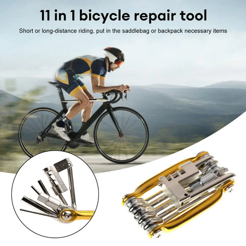 10 in1 Multifunction Bicycle Repairing Set Multipurpose MTB Bike Repair Tool Kit Wrench Screwdriver Chain Hex Spoke Repair Tools