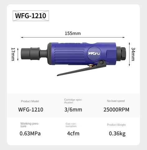 3mm/6mm Pneumatic Die Grinder Air Engraving Grinder Grinding Mill Engraving Tool Polishing Machine for Pneumatic Tools