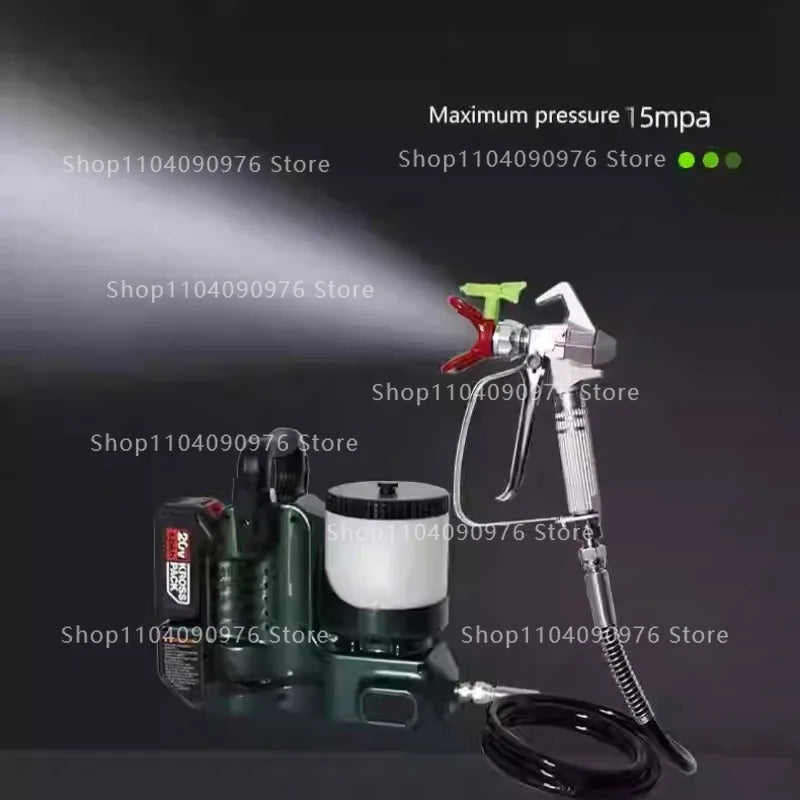 Backpack Handheld Sprayer Paint Paint High Pressure Airless Lithium Battery Charging Convenient Plunger Wall Repair Machine