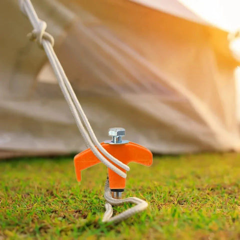 4/10pcs Outdoor Tent Ground Nail 20CM Screw Anchor Stakes Pegs For Trap Shelter Carbon Steel Hexagonal Head Camp Accessories