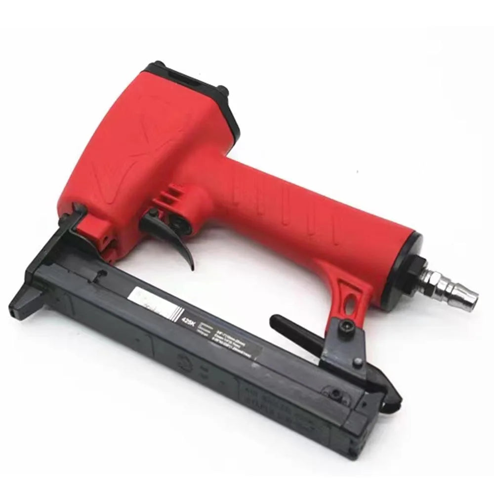 425K Air Nailer Stapler Gun Pneumatic U Type Gun for Rattan Alumium Metal Pole Furniture Staples