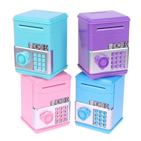 1 Piece ATM Mini Cash Saving Money Box New Password Children's Piggy Bank Financial Saving Toys Child Gift For Boys Girls