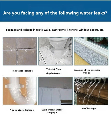 【Transparent Liquid Wall Waterproof Adhesive】Clear Waterproof Coating for Wall Leak Repair Invisible Protection Easy Application