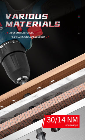 Bosch GSB-12-V30 Electric Drill DIY Professional Heavy Duty Cordless Driver Multifunctional Household Electric Screwdriver