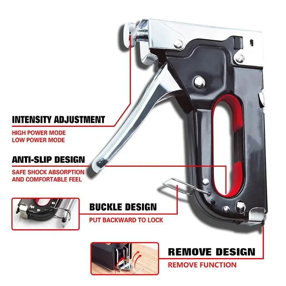 4-in-1 Manual Nail Gun Tool Durable Air Nailer for DIY, Home Decoration, Camping & Industrial Use