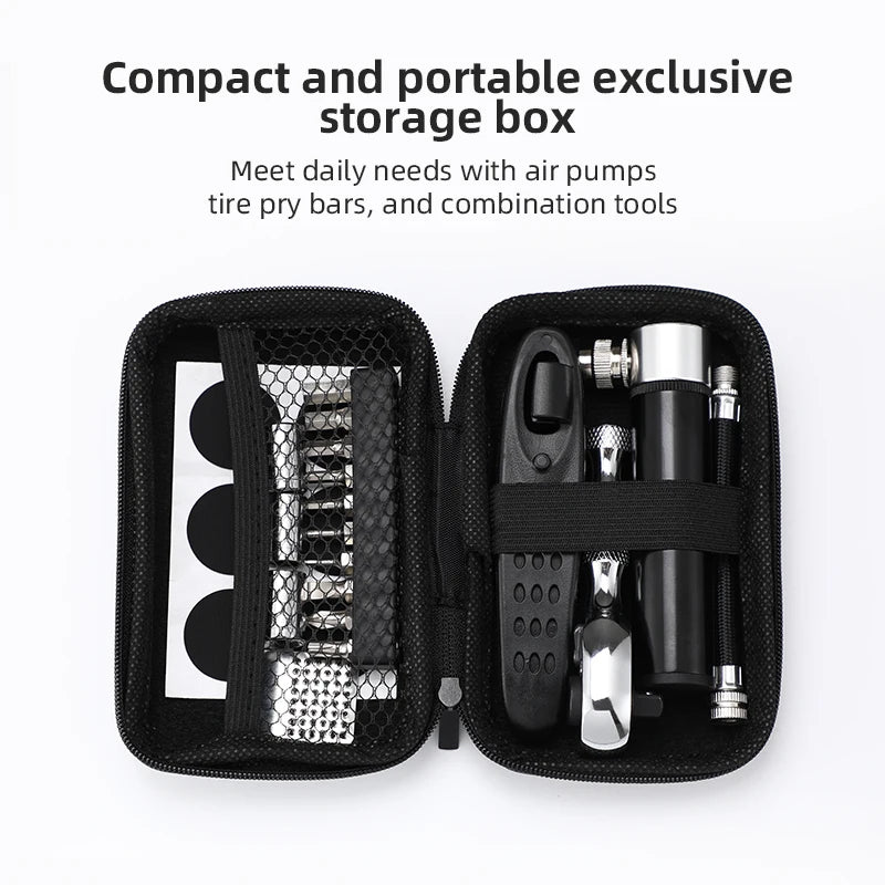 Bicycle  Portable Repair Tool Ratchet Wrench Kit Tire Lever Mini Pump Tools Set Bike Combination ToolAccessories