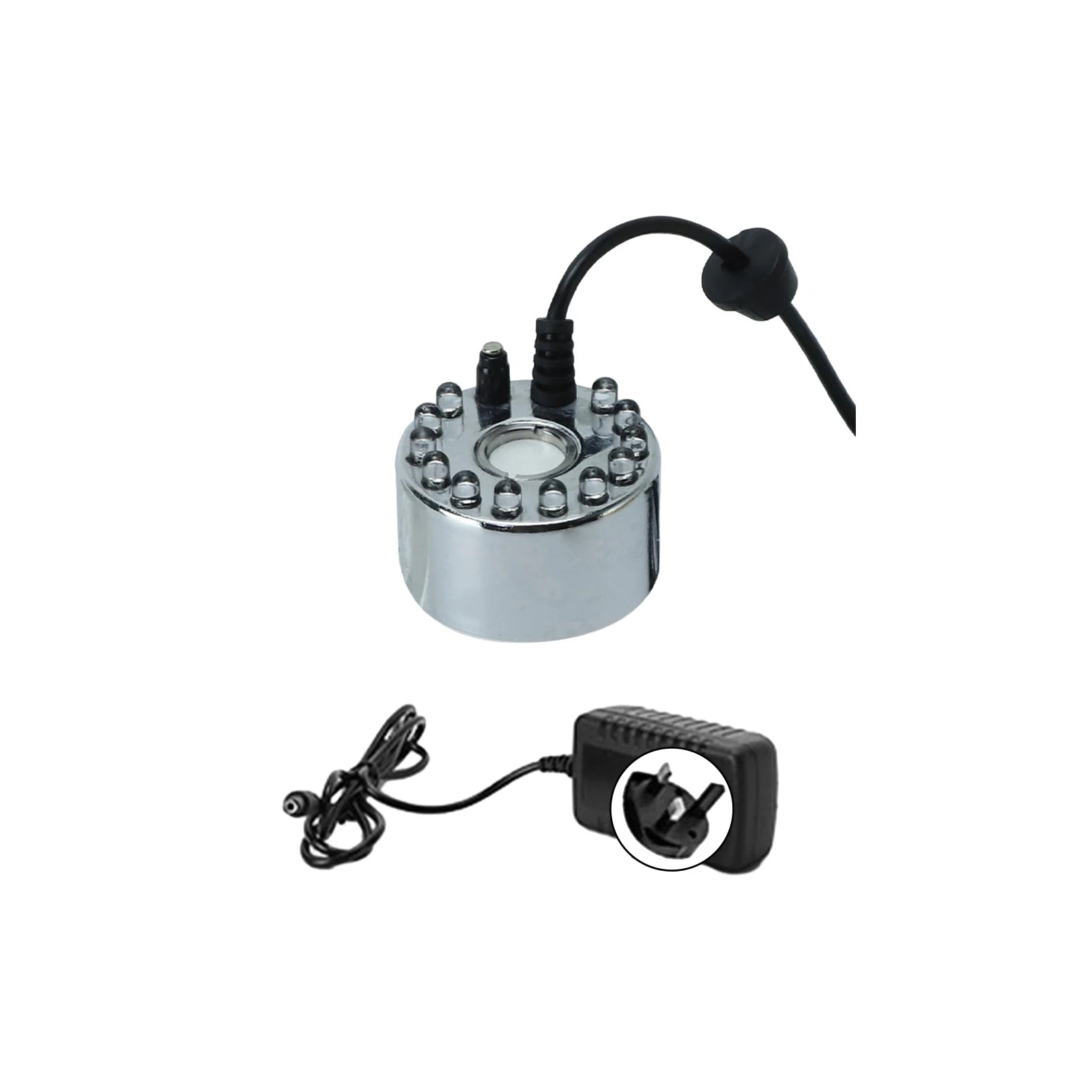Halloween Mist Maker LED Pumpkin Light Mist Fountain Pond Fogger Machine Atomizer  Smart Control Mister with 12 colorful lights