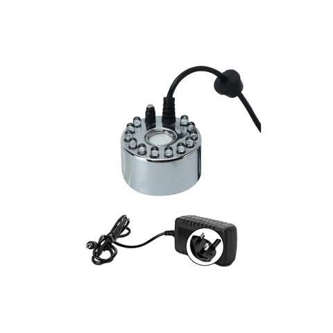 Halloween Mist Maker LED Pumpkin Light Mist Fountain Pond Fogger Machine Atomizer  Smart Control Mister with 12 colorful lights