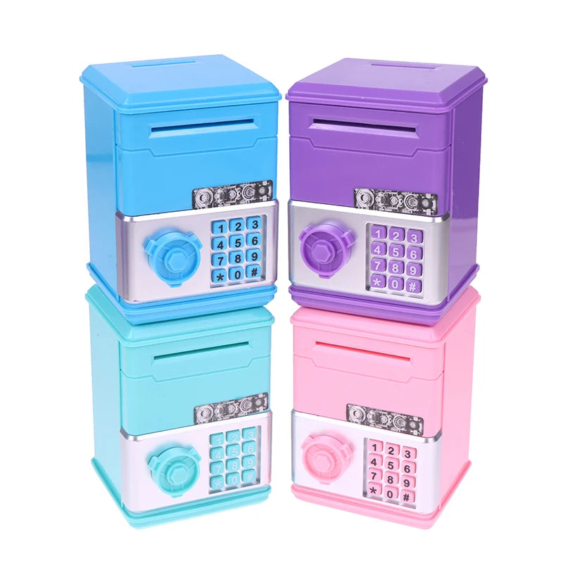 1 Piece ATM Mini Cash Saving Money Box New Password Children's Piggy Bank Financial Saving Toys Child Gift For Boys Girls