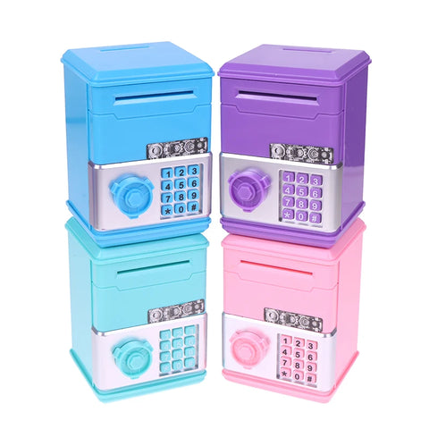 1 Piece ATM Mini Cash Saving Money Box New Password Children's Piggy Bank Financial Saving Toys Child Gift For Boys Girls