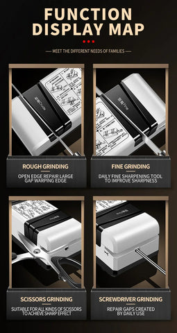 Electric Knife Sharpener Multi-function Automatic Cut Sharpener for Slotted Screwdrivers Scissors Knives Electric Fast Sharpener