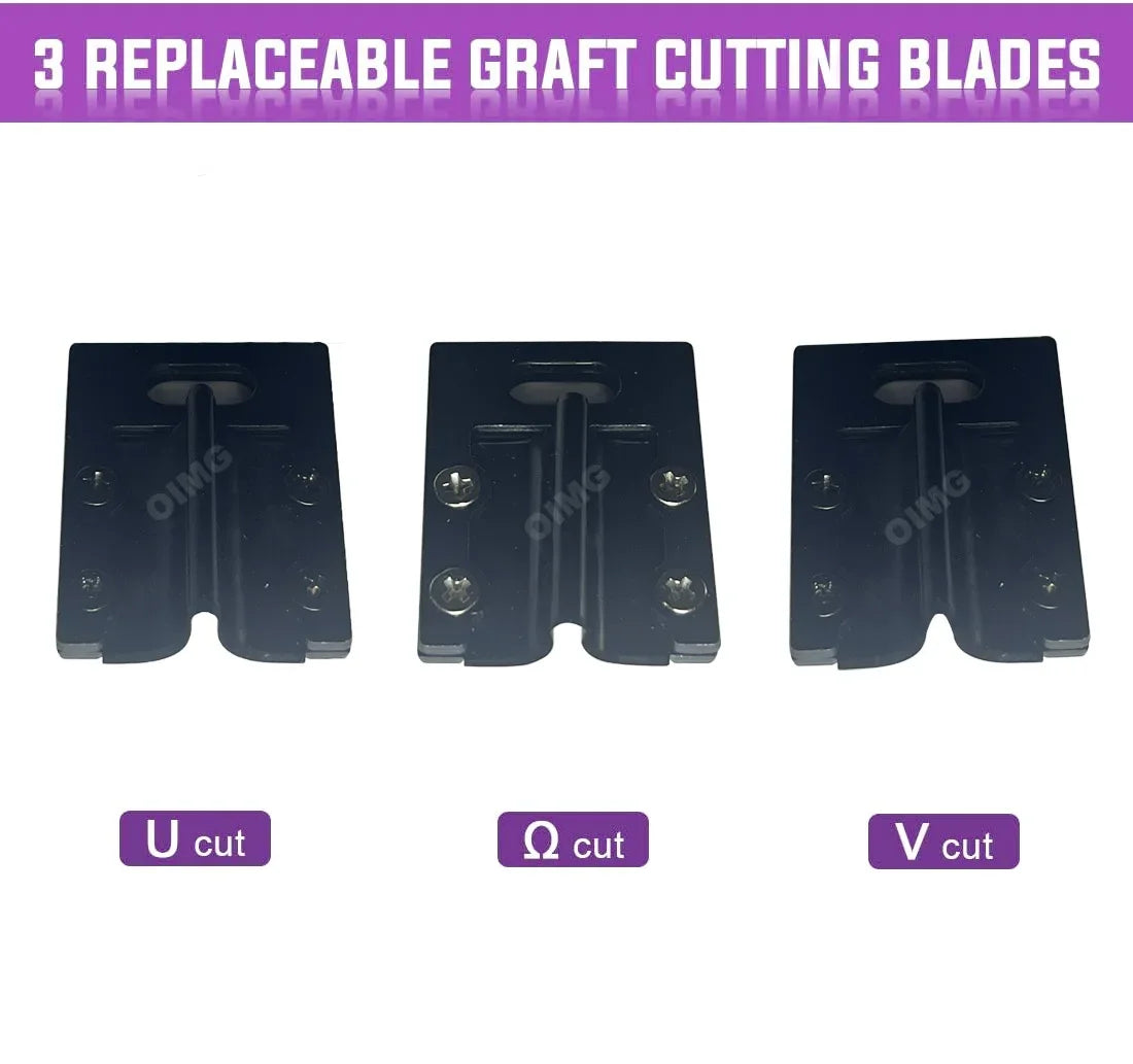 Garden Grafting Tool Pruning Shears Cutting Tool for Plant Branch Vine Fruit Trees with 3 Blades Professional Grafting Scissors