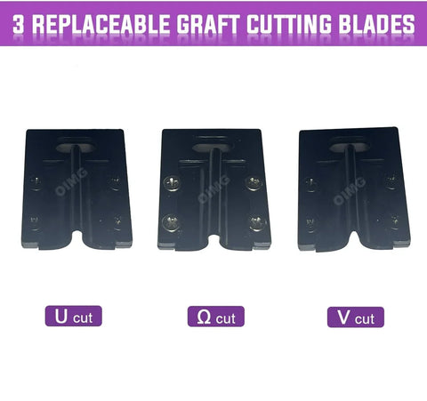Garden Grafting Tool Pruning Shears Cutting Tool for Plant Branch Vine Fruit Trees with 3 Blades Professional Grafting Scissors
