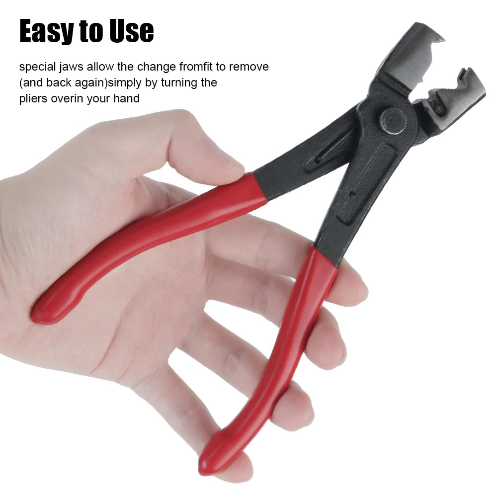 Vise Car Hose Oil Hose Crimping Plier Car Repair Hand Tool R Type Hand-held Tools Water Pipe Clamp Collar Hose Clip Clamp Pliers