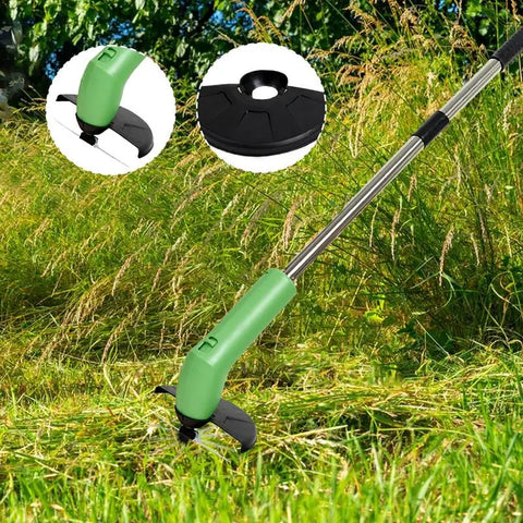 Handheld Electric Grass Trimmer Mini Weeds Whacker Small Electric Cordless Edger Grass Cutter Handheld Lawn Mower Weeding Tool