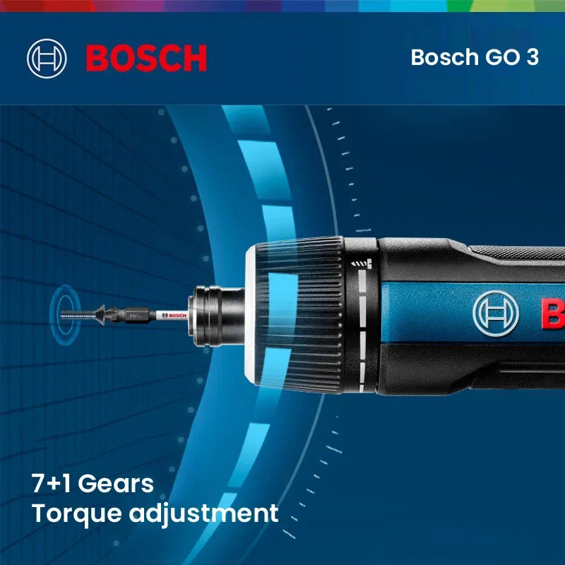 Bosch GO 3 Electric Screwdriver Set 3.6V 5Nm Cordless Mini Hand Drill Rechargeable Screw Driver Bosch Multi-Function Power Tool