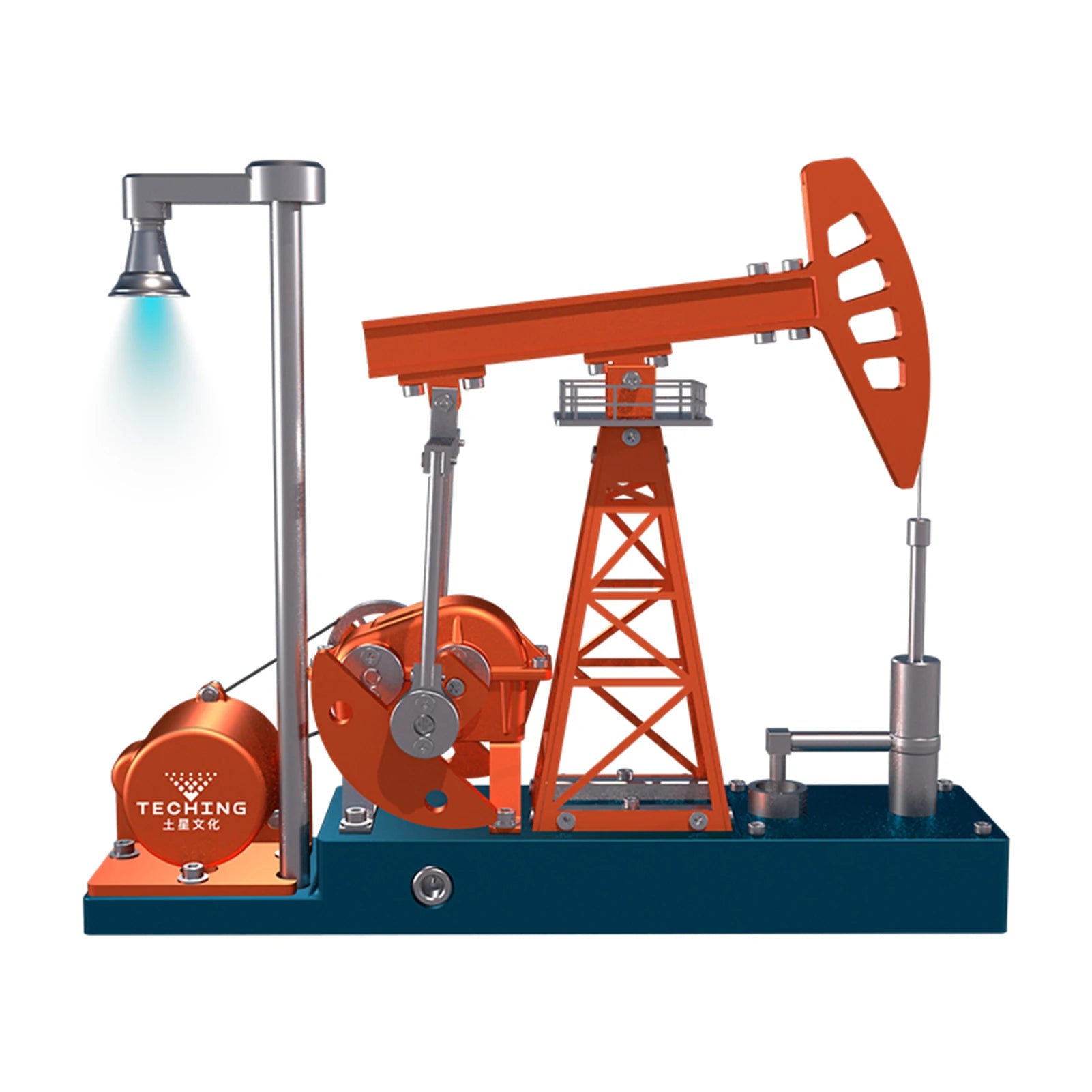 DIY Pumping Engine Model Kit Unit Metal Mechanical Art Assembly Ornaments Model Simulation Science Educational Teaching Toy Gif