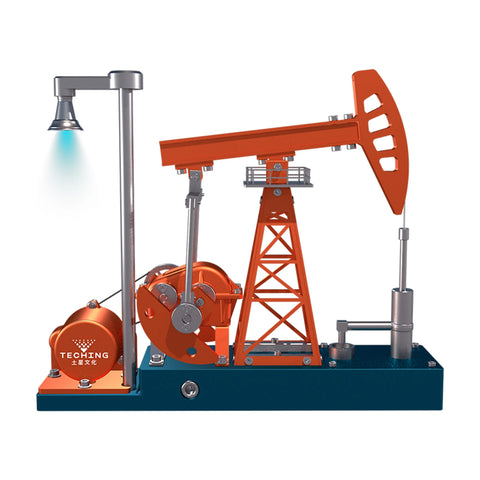 DIY Pumping Engine Model Kit Unit Metal Mechanical Art Assembly Ornaments Model Simulation Science Educational Teaching Toy Gif