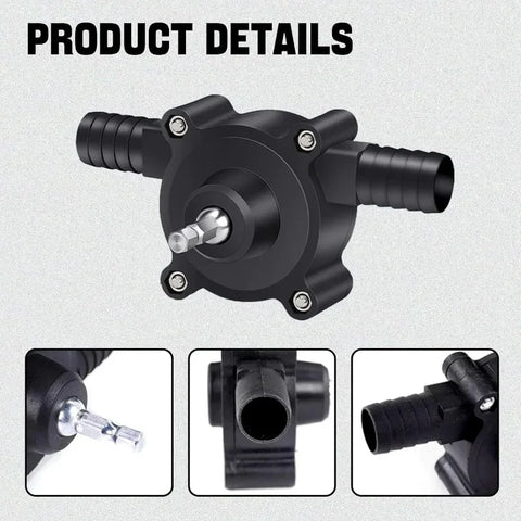 Hand Pump Water Drill Water Pump Electric Drill Pump for Water Gasoline Oil Diesels Fluid Water Transfer Pump Mini Pumping