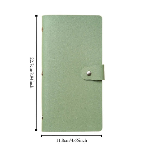 Fun Money Savings Challenge Binder Solid Color PU Savings Challenges Book Easy Leather Cash Budget Notebook Bills Storage