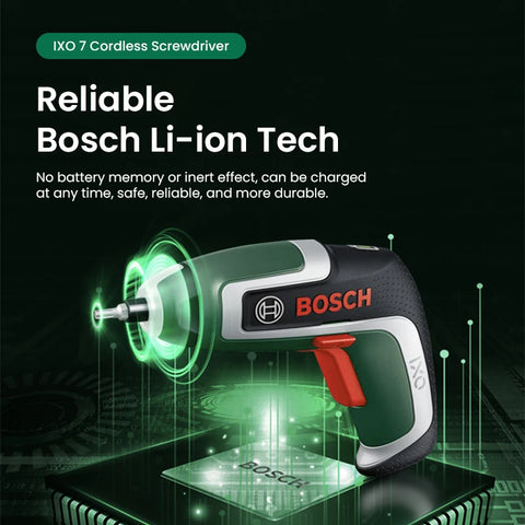 Bosch IXO 7 Cordless Electric Screwdriver Mini Electric Drill 5.5Nm 235rpm 3.6V  Rechargeable Screwdriver Power Tool