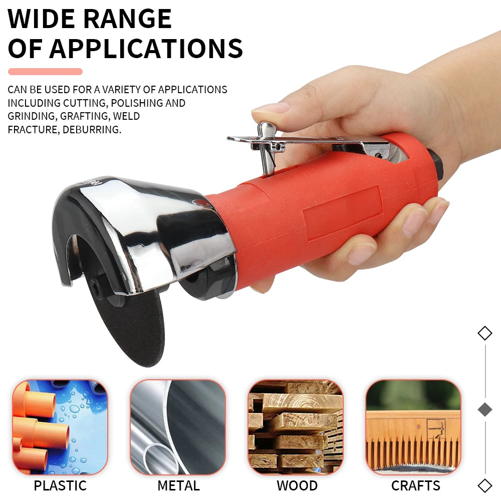 3 Inch Pneumatic Angle Grinder Wheel Air Grinder Tool for Metal Wood Cutting Grinder Pneumatic Tool Polishing Machine