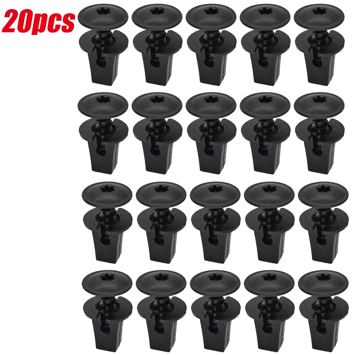 10/20Pairs Car Self Tapping Screws Engine Clamps Torx Screw Bolt Bumper Arch Mud Flaps Splash Guards Undertray Trim Fixing