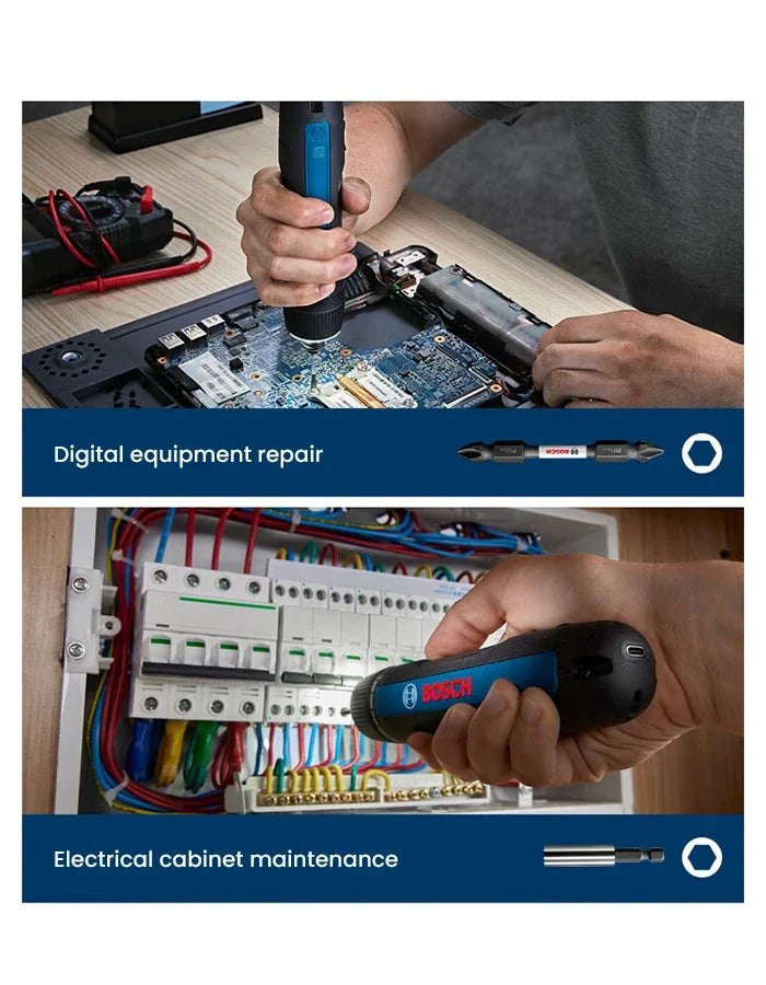 Bosch GO 3 Electric Screwdriver Set 3.6V 5Nm Cordless Mini Hand Drill Rechargeable Screw Driver Bosch Multi-Function Power Tool
