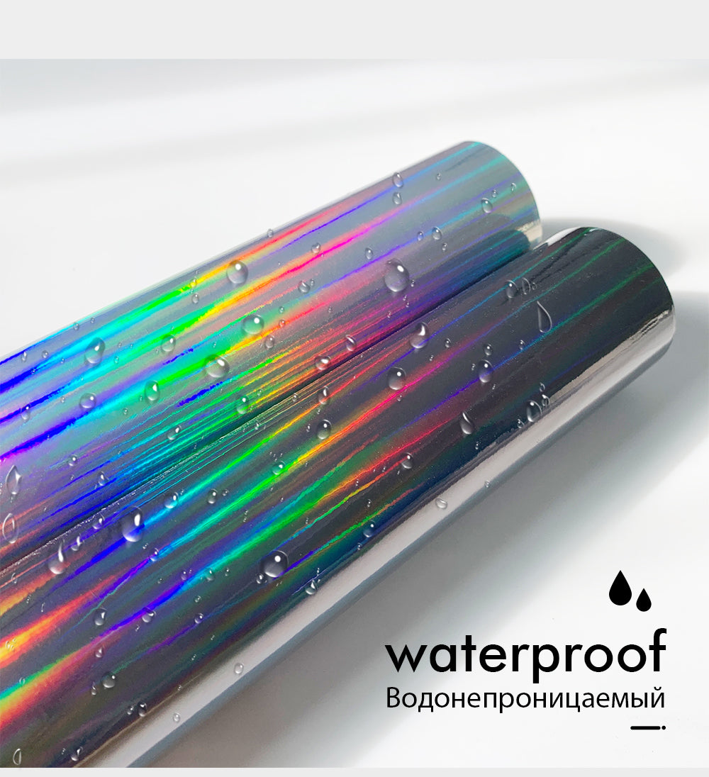 Holographic Chrome Vinyl Plating Car Sticker For Auto Body Decorationand Truck Decoration Auto Decals Air Bubble Free