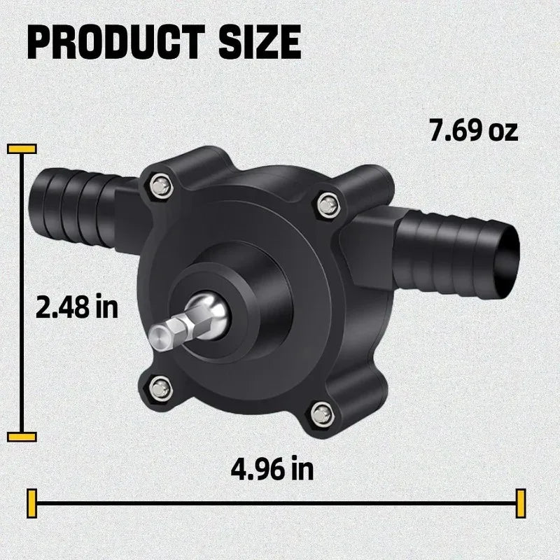 Hand Pump Water Drill Water Pump Electric Drill Pump for Water Gasoline Oil Diesels Fluid Water Transfer Pump Mini Pumping
