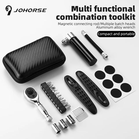 Bicycle  Portable Repair Tool Ratchet Wrench Kit Tire Lever Mini Pump Tools Set Bike Combination ToolAccessories