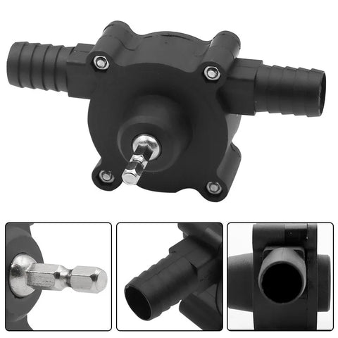 Electric Drill Pump Hand Self-priming Mini Transfer Pumps Portable Diesel Oil Fluid Water Pump Home Garden Outdoor Tool