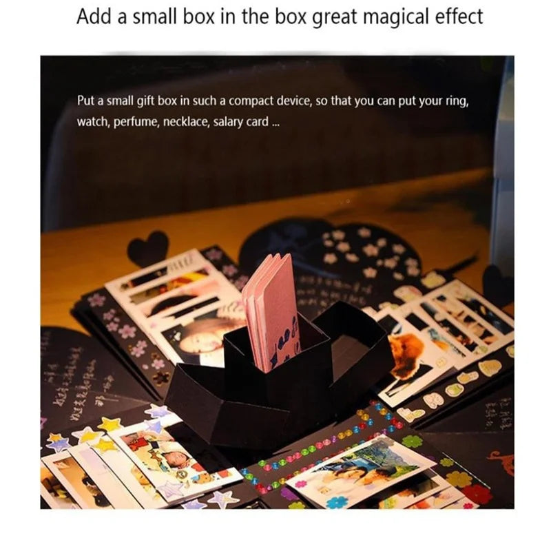 DIY Explosion Photo Album Gift Box Storage Box Valentine's Day Surprise Gift Box Romantic Couple Creative Gift