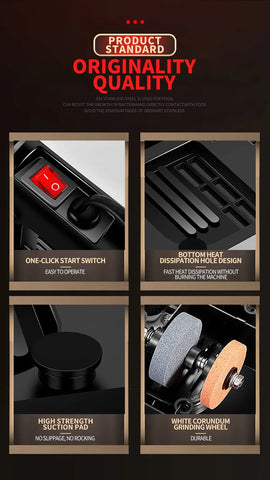 Electric Knife Sharpener Multi-function Automatic Cut Sharpener For Slotted screwdrivers Scissors Knives Electric Fast Sharpener