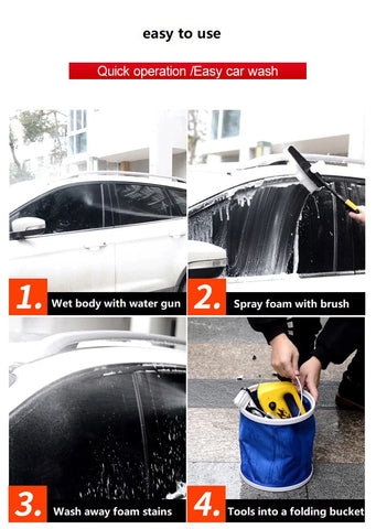 Portable Rechargeable Lithium Battery Water Gun, Wireless Vegetable Washing Machine Vehicle, 12V High Pressure Water Pump