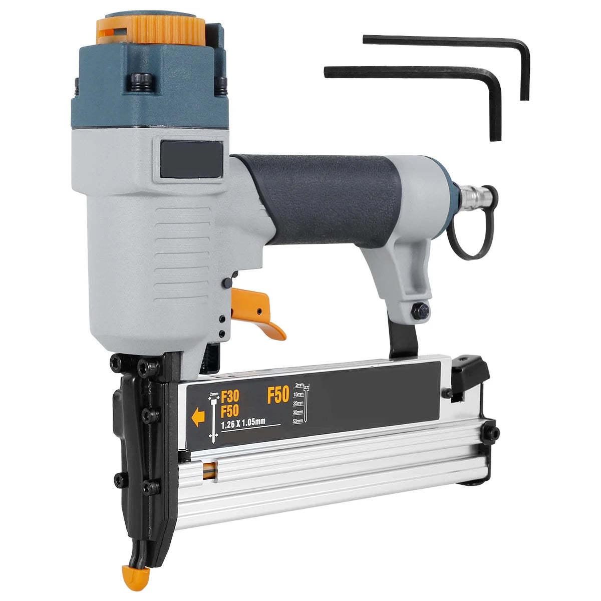 Powered Nailer Pneumatic Nail Gun T50 F50 440K 16Ga/18Ga Air Brads Nailer Cordless for Carpenter Fence Floor Furniture