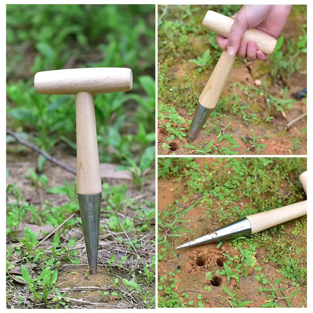 Gardening Seedling Extractor Planting Tool Kit Sandy Dipping Flower Tube Transplanter Transplanting Extractor Garden Tool