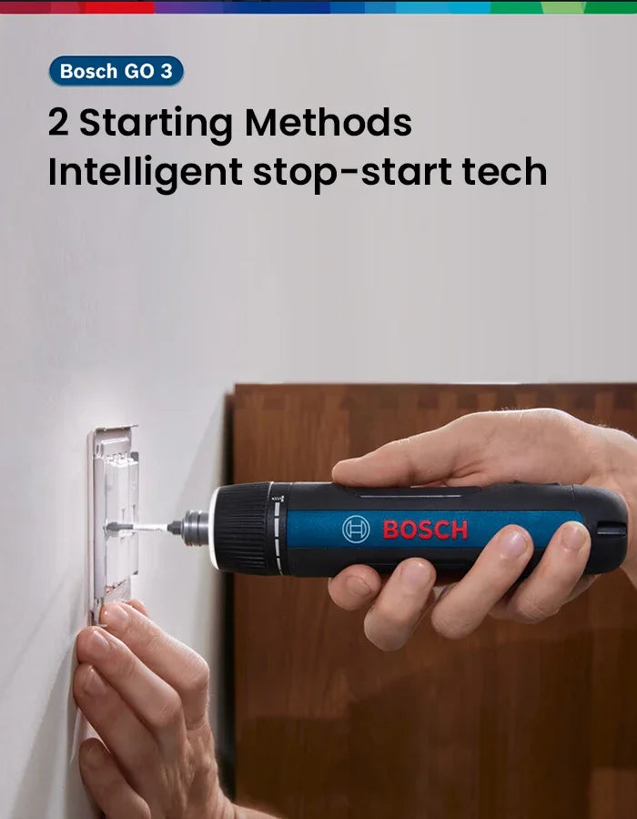 Bosch GO 3 Electric Screwdriver Set 3.6V 5Nm Cordless Mini Hand Drill Rechargeable Screw Driver Bosch Multi-Function Power Tool